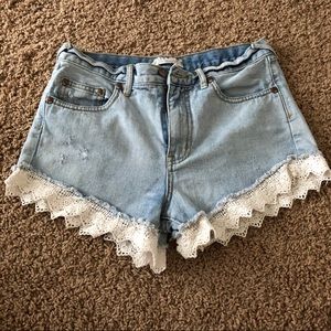 Free people jean shorts